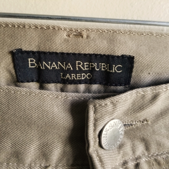 Banana Republic "Laredo" Tan Denim Pants Waist 38L Inseam 33” - Picture 4 of 6